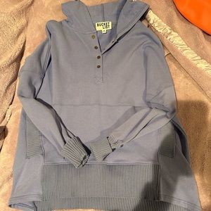 beautiful periwinkle blue oversized sweatshirt